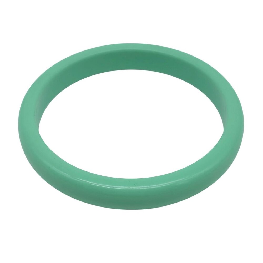 Vintage Mint Green Round Plastic Bangle Bracelet